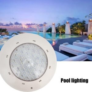 Fockety LED Underwate Pool Light, IP68 Waterproof AC12V RGB Multi Color Swimming Pool Lights